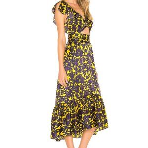 A.L.C. Yellow Floral Valencia Dress